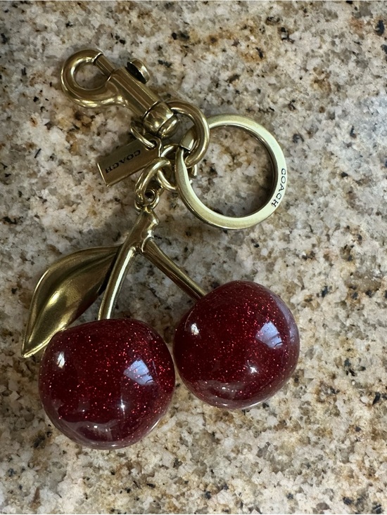 Coach Accessories - Coach Gold  Cherry Keychain Charm